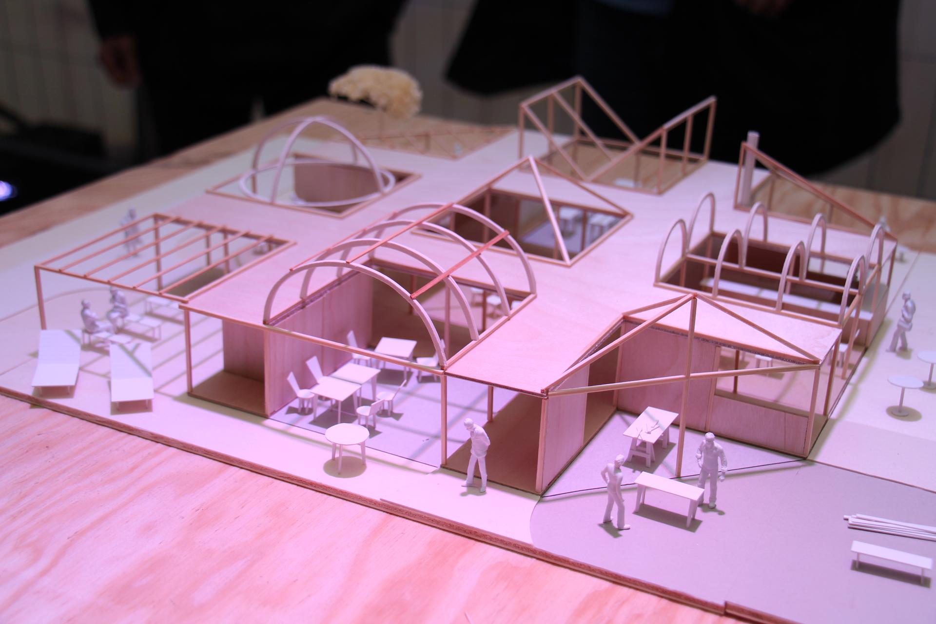 Architectural model of the project The Bazaar X The Living Rooms by Atelier Bow-Wow + Tamotsu Ito